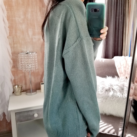 Fall Knit Sweater Top Slouchy Oversized Sweater - Picture 7 of 8